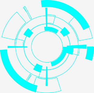 科技感环形线条图案设计
