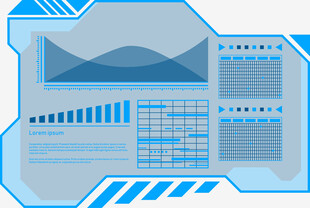 科技风数据展示界面