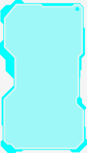 蓝白几何边框背景图