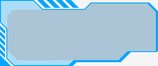 蓝色科技风边框背景