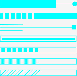 蓝白简约科技风线条图案