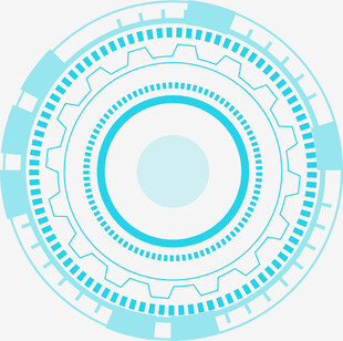 科技风圆形几何图案设计