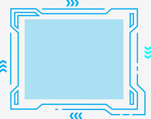 科技风蓝色边框背景图