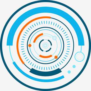 科技感圆形界面元素图案