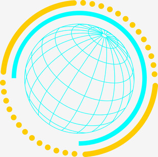 地球环绕图案