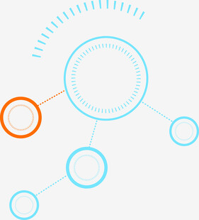 科技感环形连接图案设计