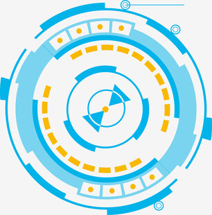 科技感圆形界面元素设计