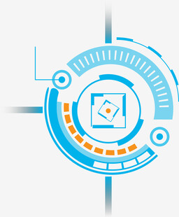 科技感圆形图案设计元素