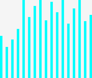 蓝色柱状统计图