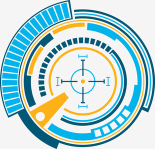 科技感圆形界面元素设计