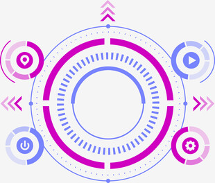 科技感环形图案设计元素