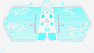 卡通风格泳池场景插画