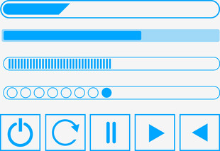简洁UI交互按钮元素集