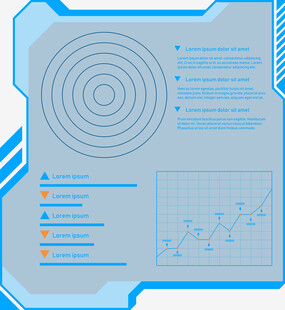 科技风数据展示界面模板