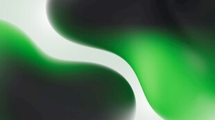 绿色渐变流体抽象背景图