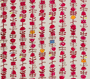 复古花卉图案布料纹理