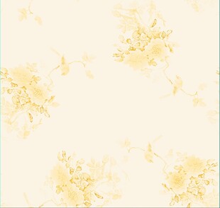 淡黄色花卉图案背景图
