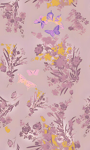 淡紫色花卉植物图案纹理