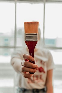 手持画笔展示