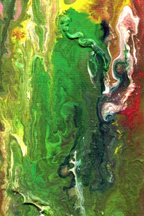 抽象多彩油画纹理画面