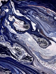 梦幻蓝白流体艺术纹理