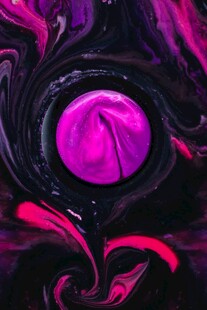 梦幻紫色流体艺术图案