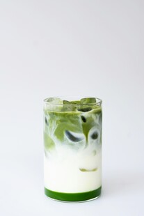 绿植图案玻璃蜡烛杯