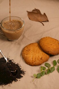 手工饼干与茶饮搭配场景