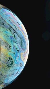 梦幻色彩的星球景象