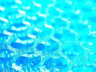 蓝色水波纹特写画面