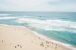 热闹的海滩景象