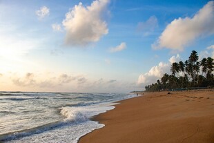 美丽海滨沙滩风景