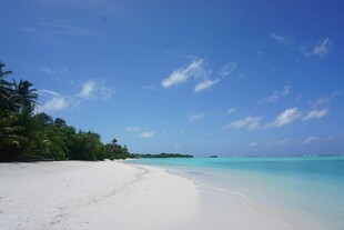 梦幻白沙碧海蓝天美景