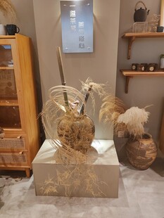 室内展示的古老雕塑艺术品