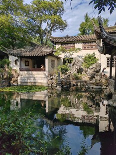 中式古典园林静谧景致