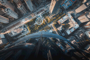 未来都市俯瞰图