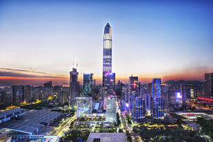 深圳城市天际线璀璨夜景