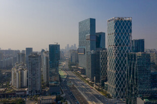 都市繁华天际线景观