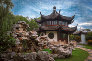 中式古典园林景观建筑