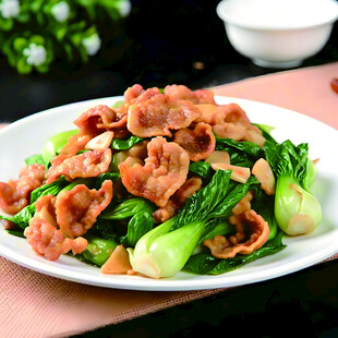 青菜炒肉片
