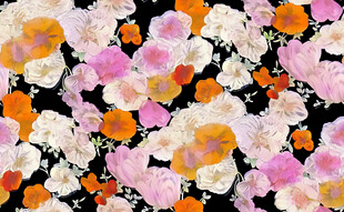 多彩花卉图案背景