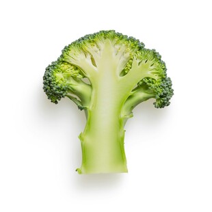 一颗新鲜的西兰花