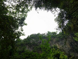 仰拍天空镂空