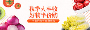 秋季丰收季 新鲜平价蔬果