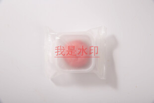透明包装粉色圆形物体