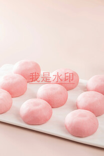 粉色马卡龙甜点展示