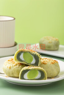 抹茶夹心糕点诱人呈现
