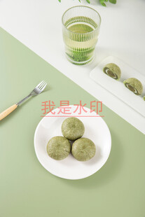 清新抹茶团子与茶饮