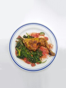 美味蔬菜鸡腿饭