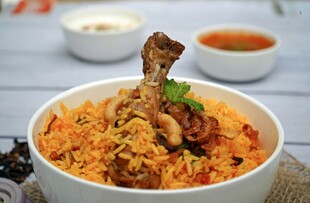 美味鸡肉炒饭诱人呈现